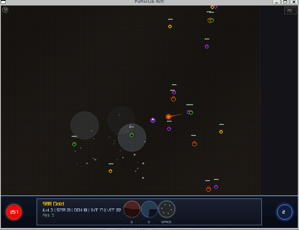 Rift environment training