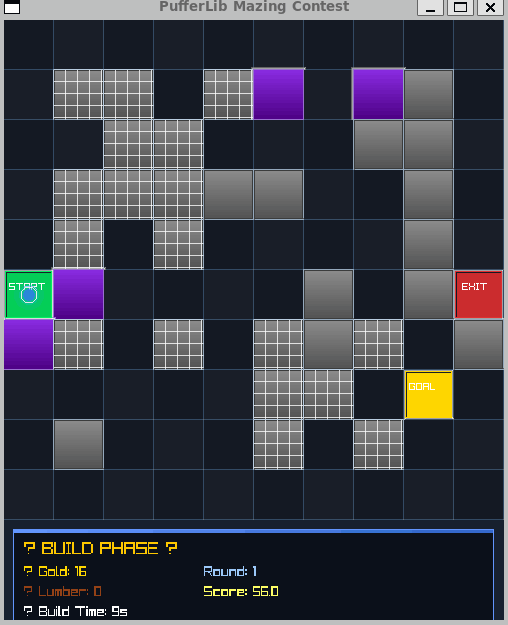 WC3 Mazing Contest agent building maze